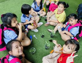 Những mầm xanh hy vọng của các bé Tiểu học Nam Việt đã đâm chồi nảy lộc rồi cả nhà ơi