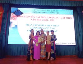Chúc mừng kết quả xuất sắc của trường Nam Việt tại hội thi giáo viên dạy giỏi quận 12