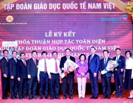 Tập đoàn GDQT Nam Việt vinh dự đón tiếp cô Trương Mỹ Hoa đến thăm và tham dự Lễ ký kết thoả thuận hợp tác cùng Ngân hang TMCP Công thương Việt Nam