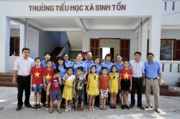 Tập đoàn Giáo dục Quốc tế Nam Việt góp phần tài trợ sửa chữa, trùng tu Trường Tiểu học Sinh Tồn - Huyện đảo Trường Sa