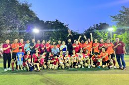 Đội bóng đá nam Tập đoàn GDQT Nam Việt xuất sắc dành cúp vô địch tại giải bóng đá công nhân, viên chức, lao động huyện Hóc Môn năm 2023